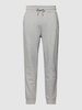 Gant Sweatpants met labelstitching, model 'SHIELD' Middengrijs gemêleerd