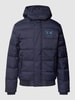 La Martina Daunenjacke mit Label-Stitching Marineblau