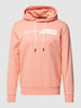 Tom Tailor Hoodie met labelprint Oudroze