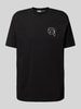 Karl Lagerfeld T-Shirt mit Label-Print BLACK