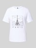 Pieces Regular Fit T-Shirt aus reiner Baumwolle Modell 'MARIA' Weiss