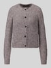 VERO MODA Regular fit gebreid jack met wol model 'NOVAH' Taupe