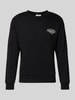Jack & Jones Sweatshirt met labelprint, model 'MAKOTO' Zwart