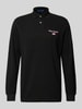 Polo Sport Classic Fit Poloshirt mit Label-Stitching Black