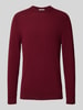 FTC-Cashmere Kaschmirpullover mit Rundhalsausschnitt Bordeaux