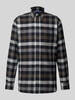 Christian Berg Men Regular Fit Freizeithemd mit Button-Down-Kragen Mittelgrau