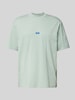 Hugo Blue T-Shirt mit Label-Stitching Modell 'Nieros' Mint