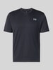 Under Armour Regular Fit Sport-T-Shirt mit Label-Print Black
