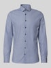 OLYMP Level Five Slim fit zakelijk overhemd met new-kentkraag Marineblauw