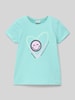 s.Oliver RED LABEL Loose Fit T-Shirt mit Smiley®-Print Aqua