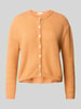 American Vintage Strickjacke aus Alpaka-Mix mit Rundhalsausschnitt Modell 'VITOW' Sand Melange