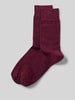 Christian Berg Men Socken mit Label-Detail Dunkelrot