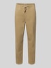 Only & Sons Tapered corduroy broek van katoenmix, model 'LINUS' Beige