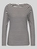 s.Oliver RED LABEL Slim Fit Langarmshirt aus reiner Baumwolle Mittelbraun