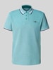 Tom Tailor Regular fit poloshirt van katoenmix Donkergroen gemêleerd