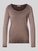 Smith and Soul Regular Fit Langarmshirt aus Baumwoll-Mix Dunkelbraun
