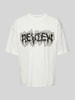 REVIEW T-shirt met labelprint Offwhite