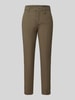 MAC Straight Fit Chino aus Baumwoll-Mix Oliv