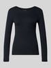 Christian Berg Woman Bluzka z długim rękawem z dekoltem okrągłym Czarny