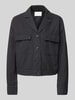 Marc O'Polo Regular Fit Caban-Jacke aus Baumwoll-Leinen-Mix BLACK