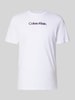 Calvin Klein Jeans Regular fit T-shirt met logoprint, model 'Class' Wit
