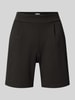 ICHI Regular Fit Shorts mit Bundfalten Modell 'Kate' Black