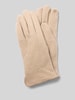 EEM Handschoenen van wolmix met logo-applicatie Beige