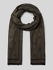 HUGO Sjaal van pure viscose, model 'LASO' Olijfgroen