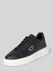Antony Morato Ledersneaker mit Label-Applikation Black