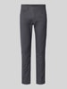BOSS Slim fit stoffen broek van katoenmix, model 'DELAWARE' Marineblauw