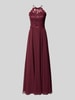 VM by Vera Mont Abendkleid mit floralem Spitzenbesatz Bordeaux