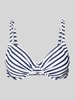 VENICE BEACH Bikini-Oberteil mit vorgeformten Cups Modell 'Summer' Dunkelblau