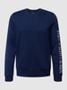 Polo Ralph Lauren Underwear Shirt met lange mouwen en logostitching, model 'LOOPBACK' Donkerblauw