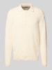 Only & Sons Relaxed Fit Strickpolo aus Baumwoll-Mix Modell 'DALE LIFE' Offwhite