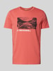 camel active T-Shirt mit Label-Print Hellrot