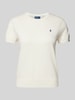 Polo Ralph Lauren Strickshirt mit Logo-Stitching Offwhite