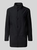 Strellson Regular fit lange jas met uitneembare binnenkraag, model 'FINALLY FLEX' Zwart