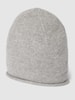 Christian Berg Woman Beanie van kasjmier met rolzoom Middengrijs gemêleerd