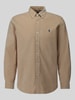 Polo Ralph Lauren Koszula casualowa o kroju regular fit z czystej bawełny Camel
