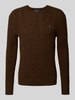 Polo Ralph Lauren Regular fit gebreide pullover van een mix van wol en kasjmier Middenbruin