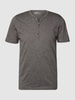MCNEAL T-Shirt mit Knopfleiste Dunkelgrau