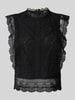 Only Regular Fit Blusentop ohne Ärmel Modell 'KARO' Black