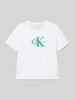 Calvin Klein Jeans T-Shirt mit Label-Detail Modell 'OTTOMAN' Weiss
