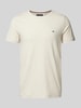 Tommy Hilfiger T-Shirt mit Label-Stitching Offwhite