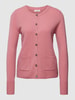 Christian Berg Woman Strickjacke mit Eingrifftaschen und Rundhalsausschnitt Rosé