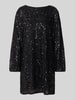 Vero Moda Fließendes Abendkleid mit Paillettenbesatz Modell 'NAJA' Black