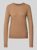 Christian Berg Woman Gebreide pullover met structuurmotief Camel