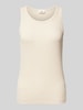 s.Oliver RED LABEL Regular Fit Tank Top aus Baumwoll-Mix Beige