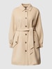 Weekend Max Mara Lange jas met ballonmouwen, model 'FARISEO' Zand