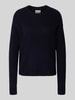 Christian Berg Woman Wollen pullover met ronde hals Donkerblauw